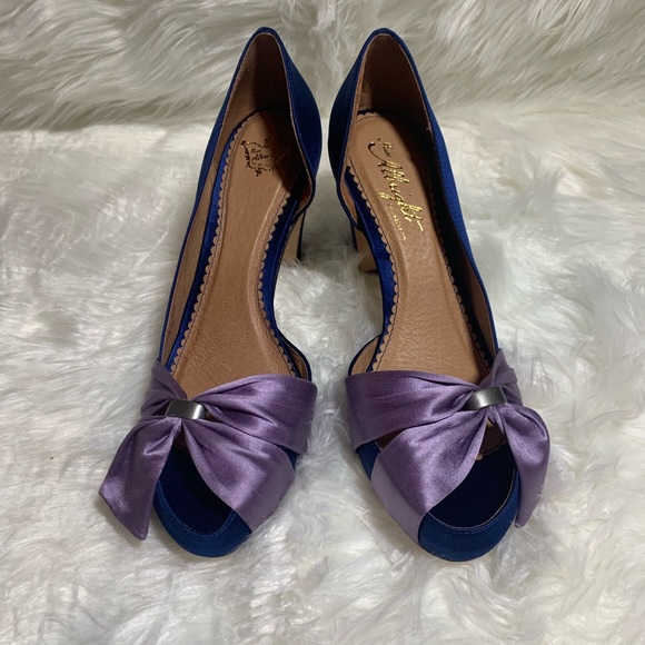 Anthropologie Shoes - Anthro Miss Albright Satin Heels • size 8.5• NWOT